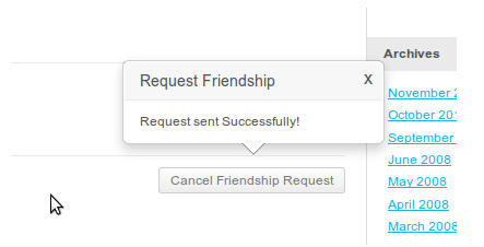 Friendship request