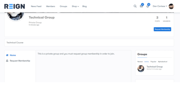 BuddyPress Limit Members Per Group front end view