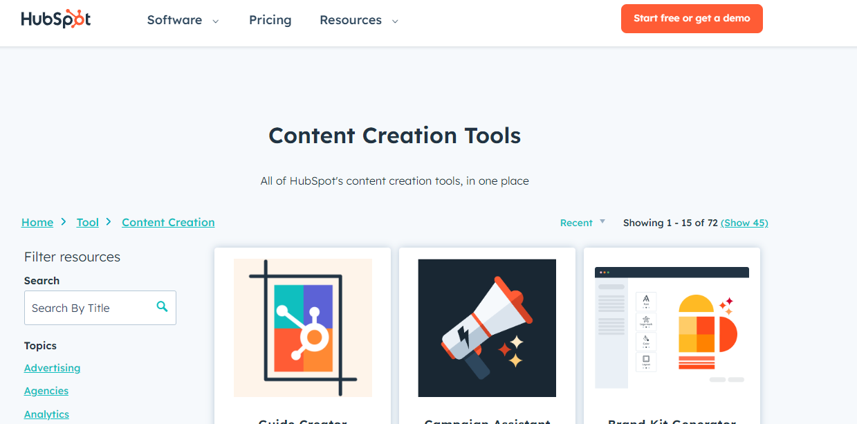 Hubspot's Blog Topic Generator