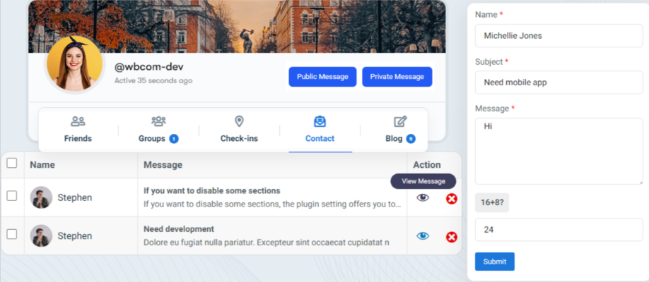 How to contact your website member and Website Visitors?