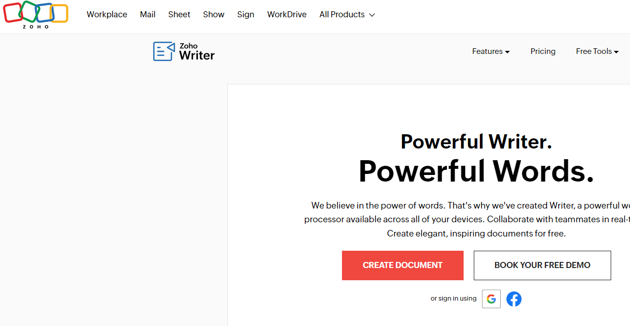 Zoho Writer