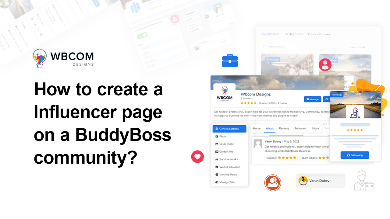 How to create a Influencer page on a BuddyBoss community
