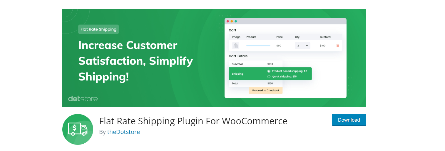 Flat Rate Shipping Plugin For WooCommerce