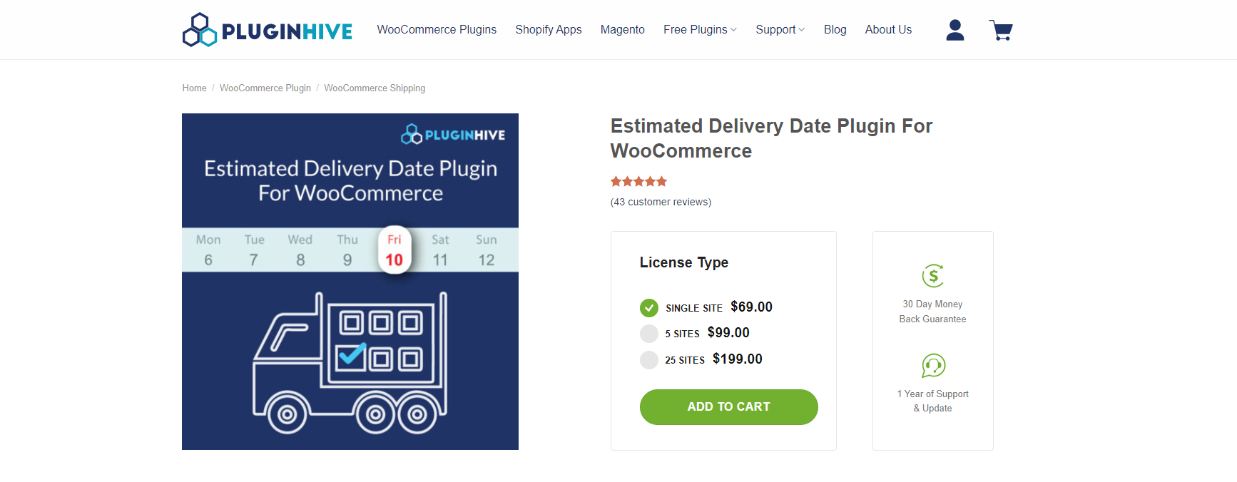 Estimated Delivery Date Plugin For WooCommerce