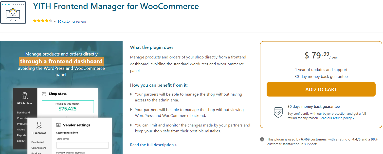YITH Frontend Manager for WooCommerce