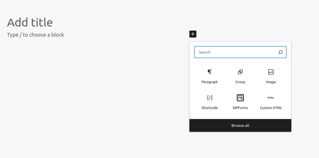 Gutenberg Block Editor