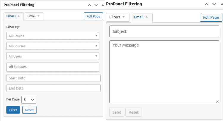propanel filters