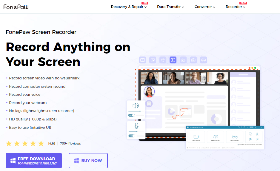 FonePaw Screen Recorder- Screen Recorders for Marketing