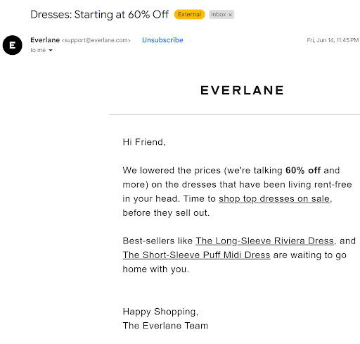 The Abandoned Cart Email