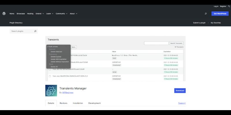 Transients Manager