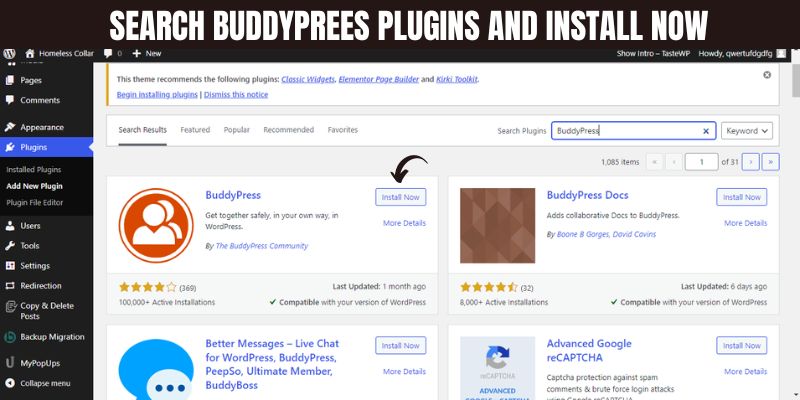 Buddy-press-Plugins