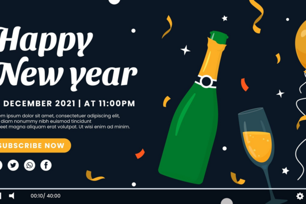 New Year Wishes Video Maker