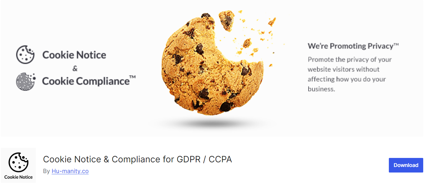 Cookie Notice & Compliance for GDPR / CCPA