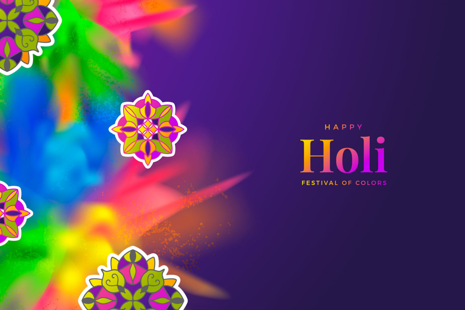 holi greeting card maker