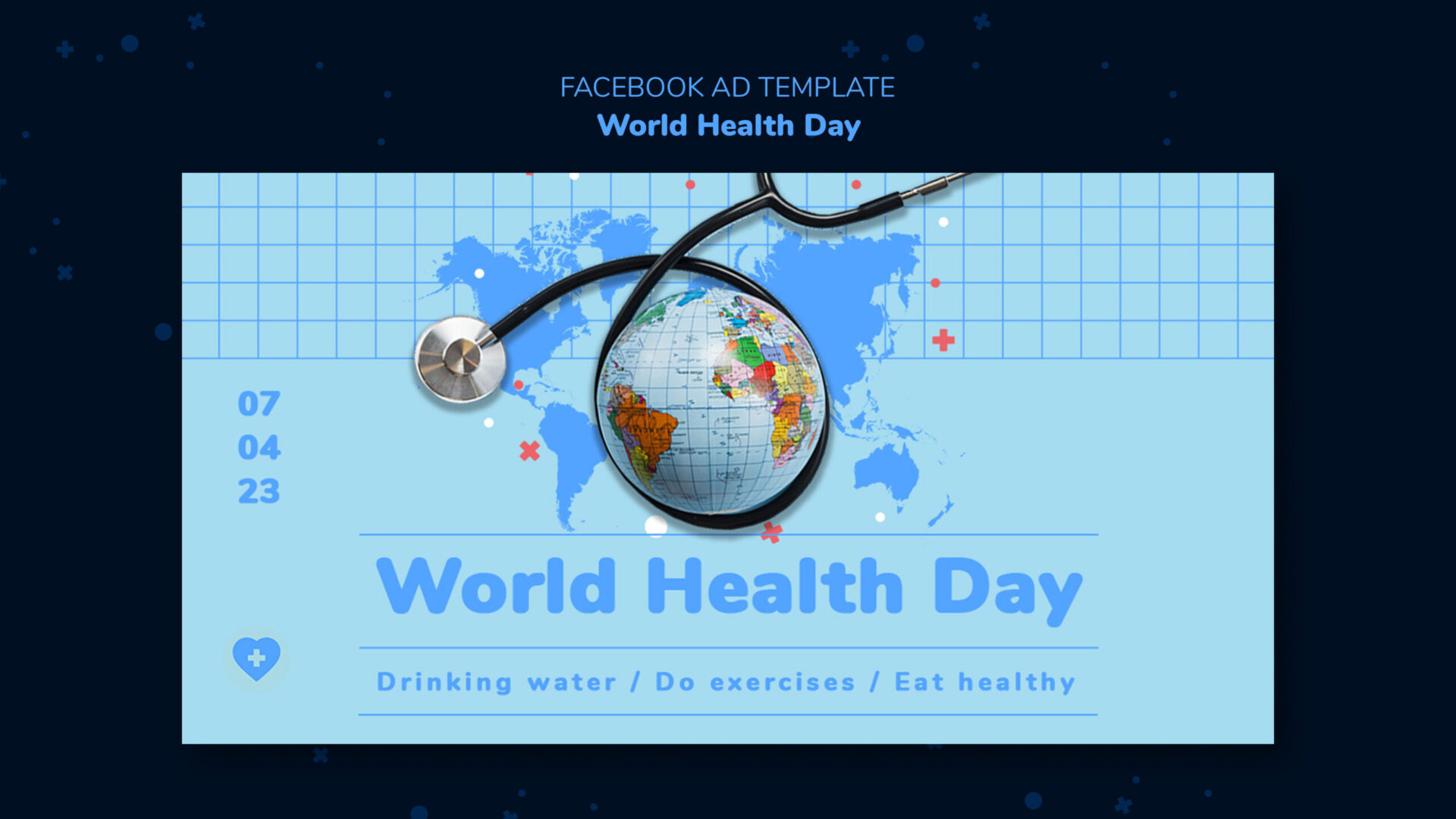 world health day design templates