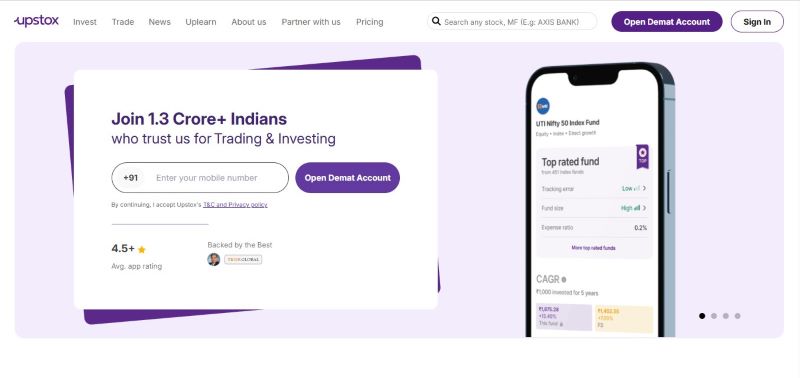 Upstox AI Trading Platform India