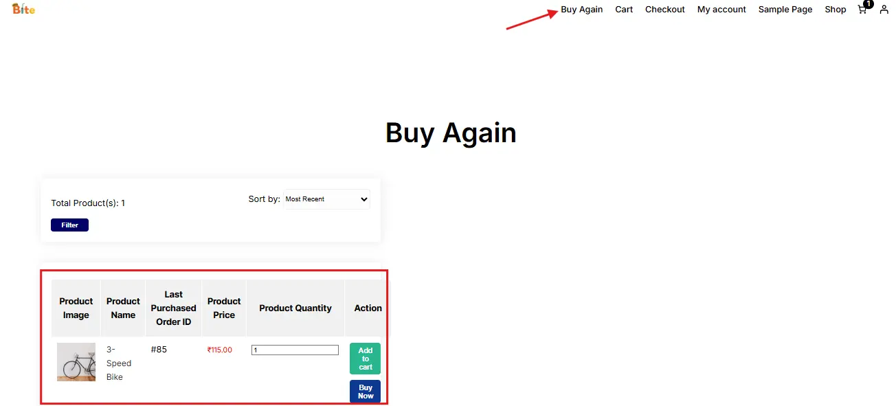 Product Reorders in WooCommerce