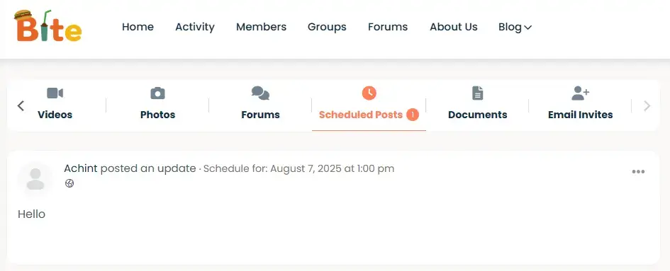 Manage or Edit Scheduled Posts
