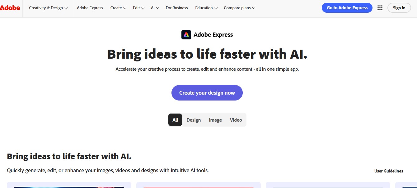 Adobe Express AI