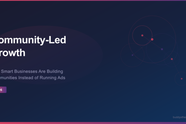 Community-Led Growth Strategy 2026 - Building communities instead of running ads