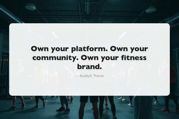 Build a fitness community website with WordPress and BuddyX theme - group fitness class in a modern gym