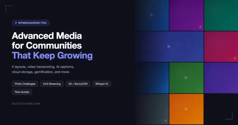 WPMediaVerse Pro: Ultimate Media Features Community Members Love