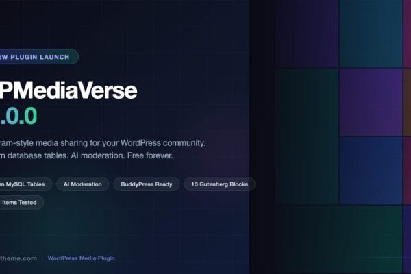 WPMediaVerse v1.0.0 - Instagram-Like Media Sharing for WordPress Community