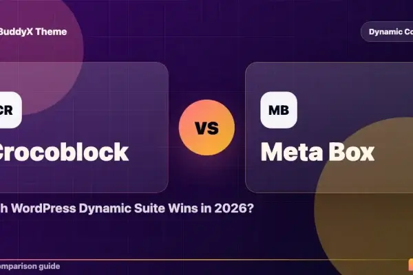 Crocoblock vs Meta Box: Which WordPress Dynamic Suite Wins in 2026? comparison graphic