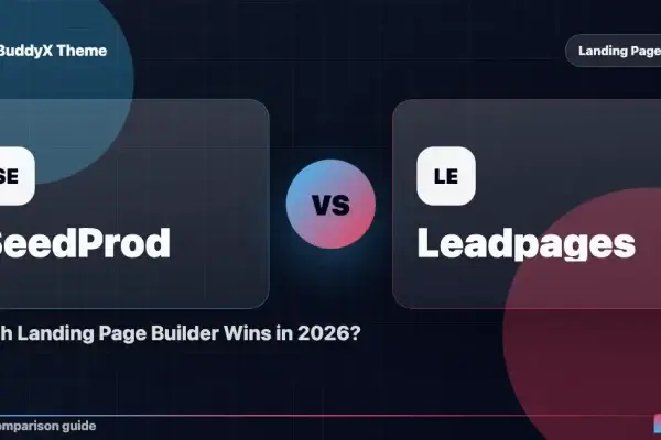 SeedProd vs Leadpages: Which Landing Page Builder Wins in 2026? comparison graphic