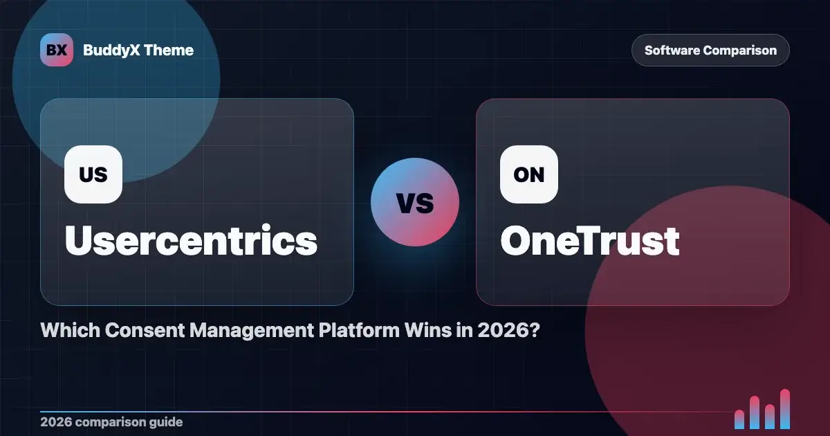 Usercentrics vs OneTrust: Which Consent Management Platform Wins in 2026? comparison graphic