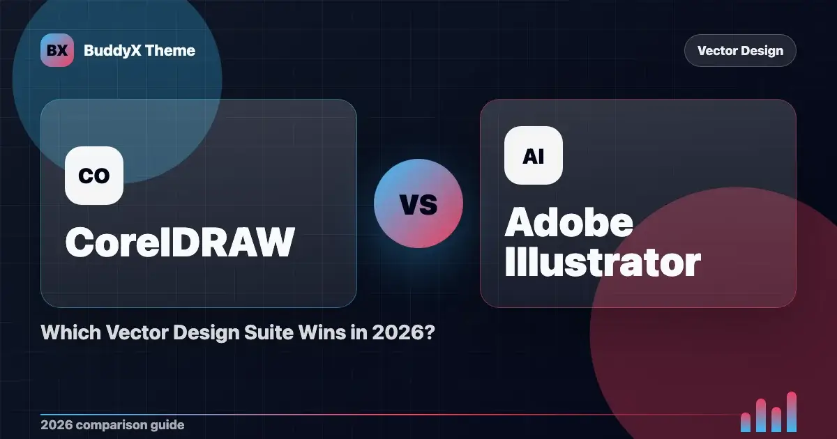 CorelDRAW vs Adobe Illustrator: Which Vector Design Suite Wins in 2026? comparison graphic