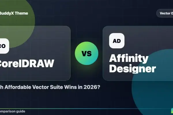 CorelDRAW vs Affinity Designer: Which Affordable Vector Suite Wins in 2026? comparison graphic
