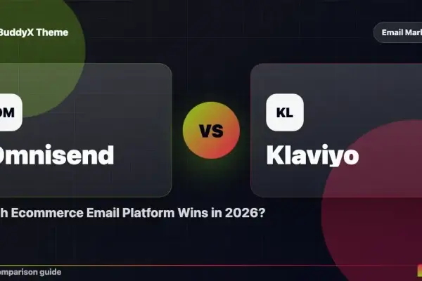 Omnisend vs Klaviyo: Which Ecommerce Email Platform Wins in 2026? comparison graphic