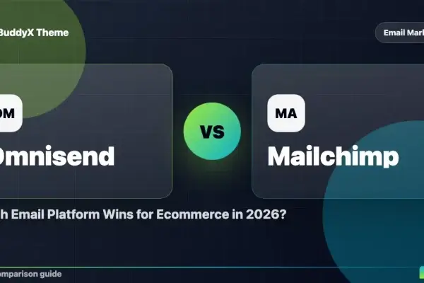 Omnisend vs Mailchimp: Which Email Platform Wins for Ecommerce in 2026? comparison graphic