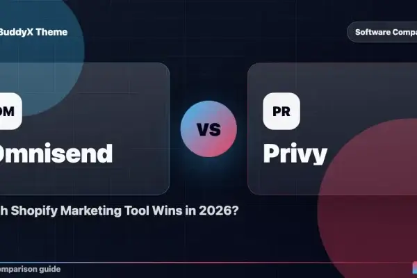 Omnisend vs Privy: Which Shopify Marketing Tool Wins in 2026? comparison graphic