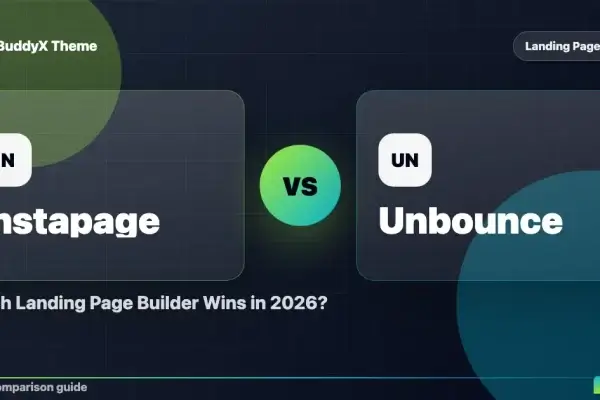 Instapage vs Unbounce: Which Landing Page Builder Wins in 2026? comparison graphic