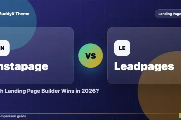 Instapage vs Leadpages: Which Landing Page Builder Wins in 2026? comparison graphic