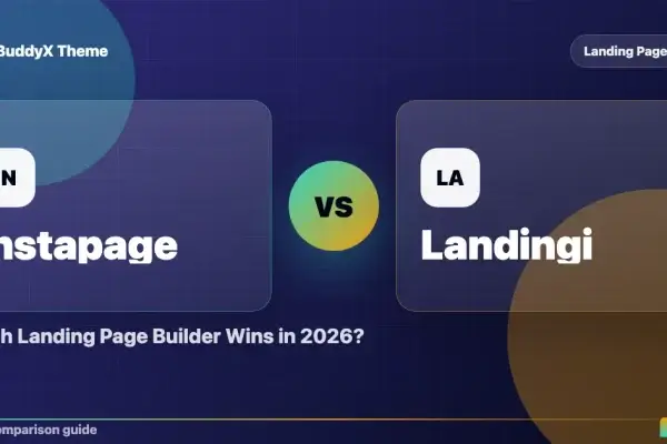 Instapage vs Landingi: Which Landing Page Builder Wins in 2026? comparison graphic