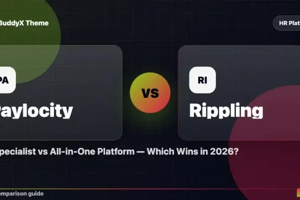 Paylocity vs Rippling: HR Specialist vs All-in-One Platform — Which Wins in 2026? comparison graphic
