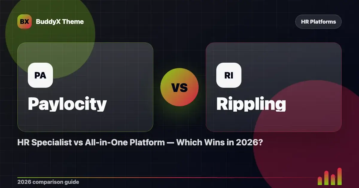 Paylocity vs Rippling: HR Specialist vs All-in-One Platform — Which Wins in 2026? comparison graphic