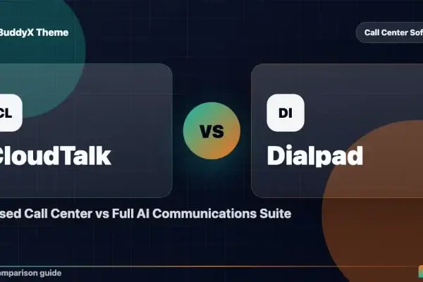 CloudTalk vs Dialpad: Focused Call Center vs Full AI Communications Suite comparison graphic