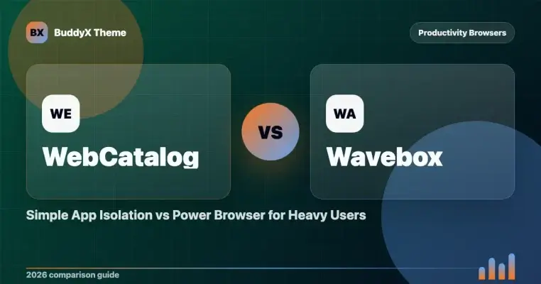 WebCatalog vs Wavebox: Simple App Isolation vs Power Browser for Heavy Users
