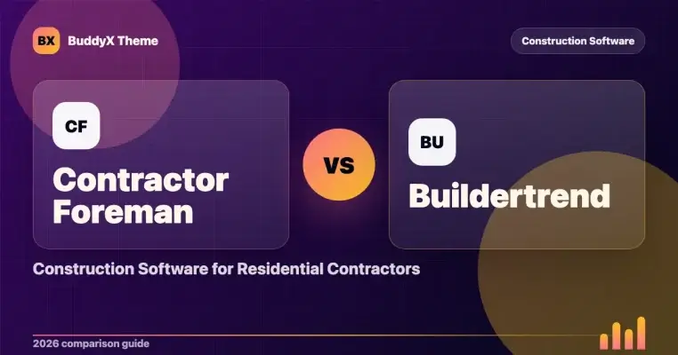 Contractor Foreman vs Buildertrend: Construction Software for Residential Contractors