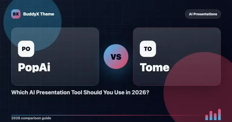 PopAi vs Tome: Which AI Presentation Tool Should You Use in 2026? comparison graphic