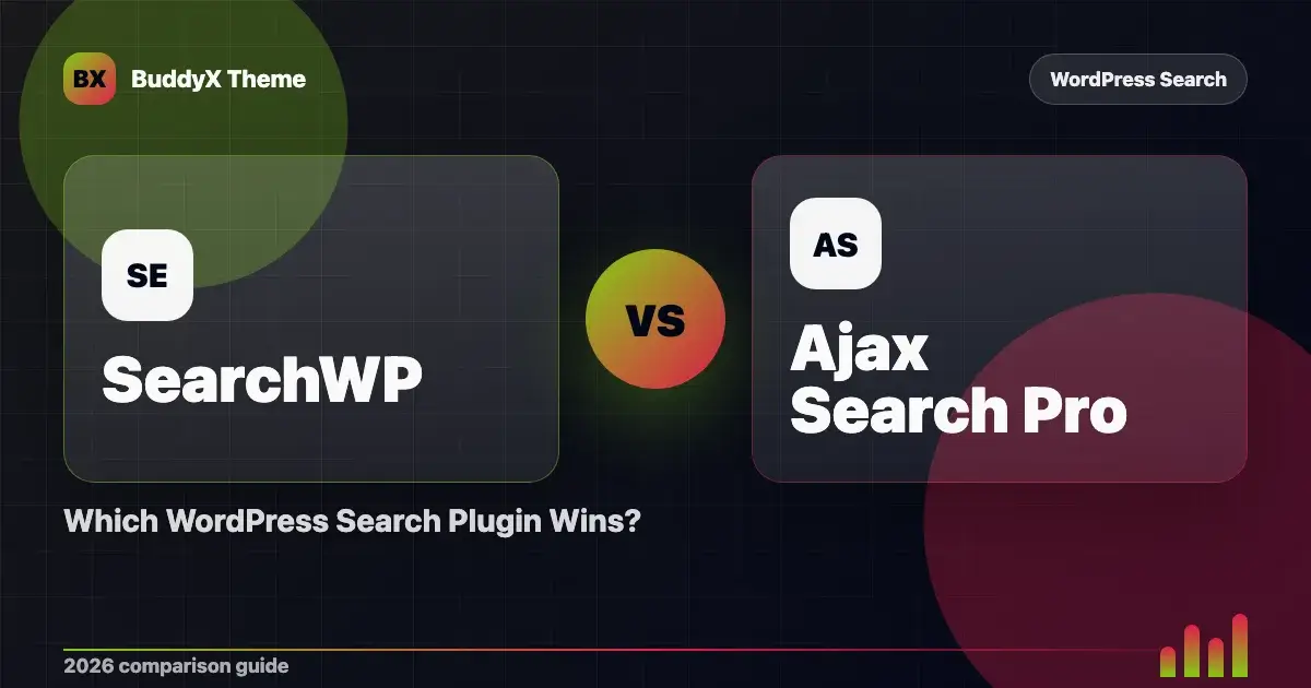 SearchWP vs Ajax Search Pro: Which WordPress Search Plugin Wins? comparison graphic