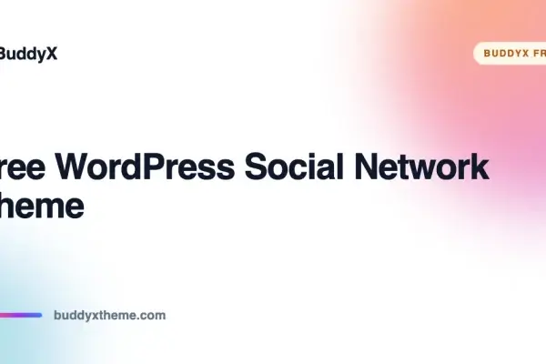 BuddyX free WordPress social network theme