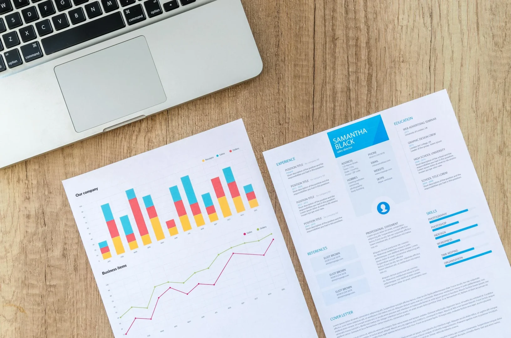 Digital marketing professional analyzing SEO content optimization data