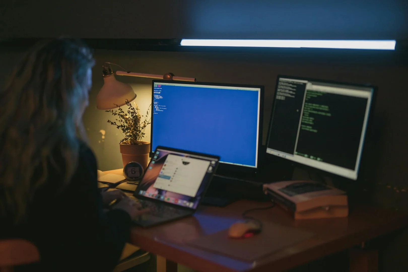 Business professional reviewing GDPR compliance documents on laptop
