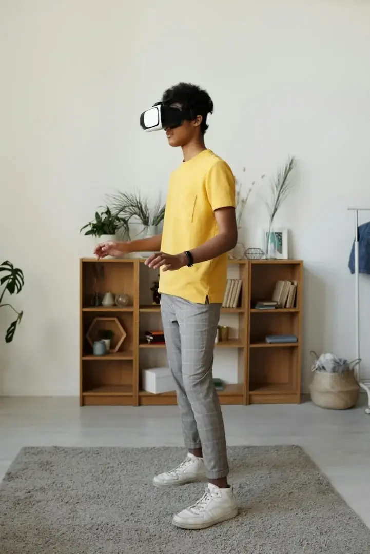 Student practicing a foreign language on a smartphone with AI tutor