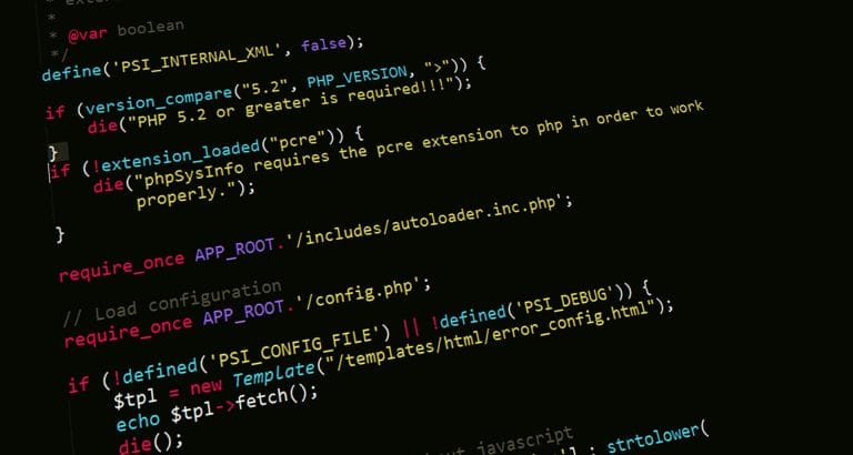 Programming code on a computer screen representing AI inference API development